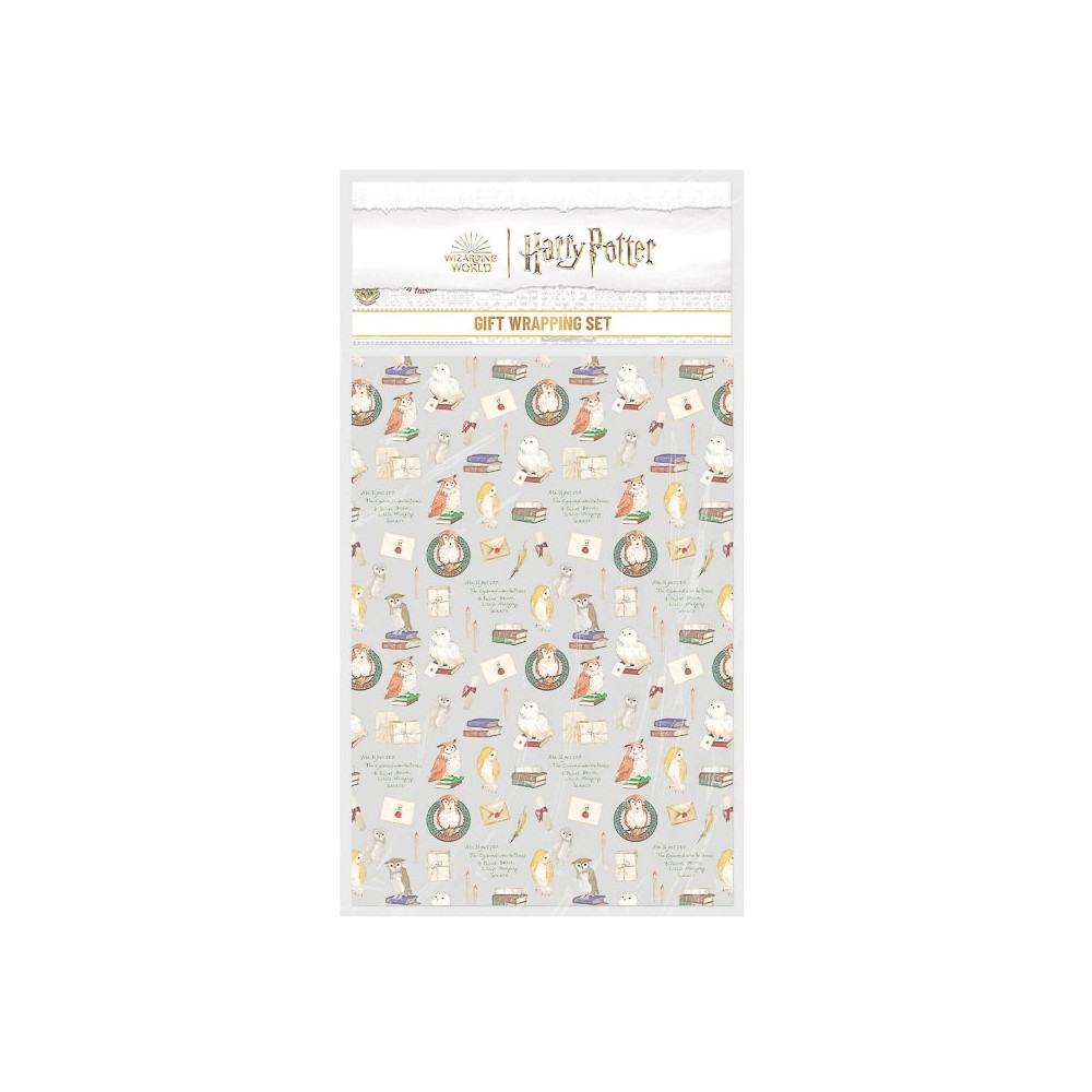 Grupo Erik Harry Potter - Set Papier d'emballage cadeau - Multicolore